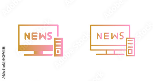 TV News Icon Design