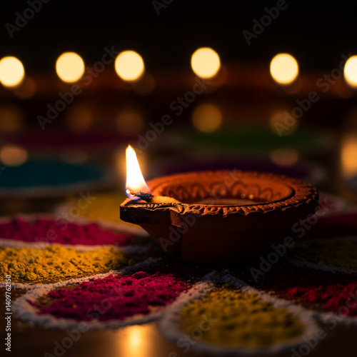 Traditional Clay Diya Lamp ...