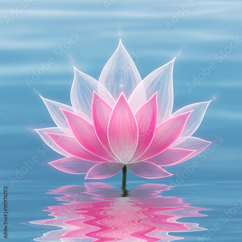 Pink Lotus Flower Blooming ...