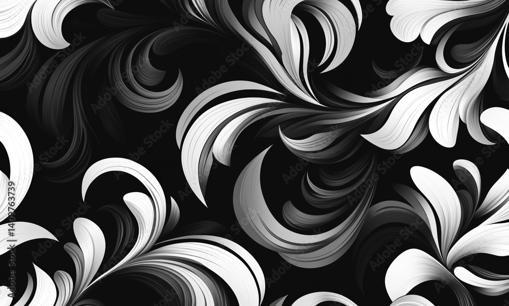 Fototapeta premium abstract seamless pattern with flowers