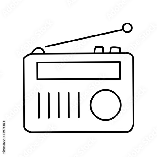 Vector set of news icons. Contains mass media icons