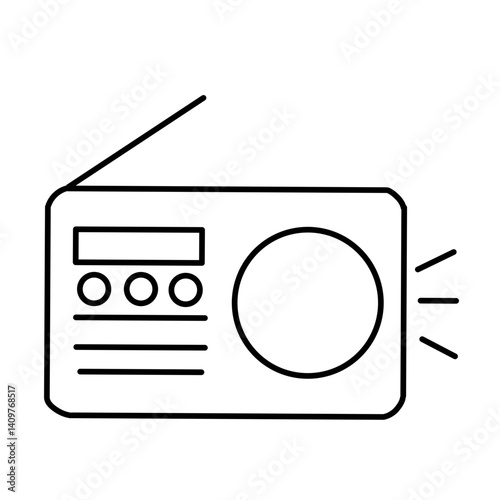Vector set of news icons. Contains mass media icons