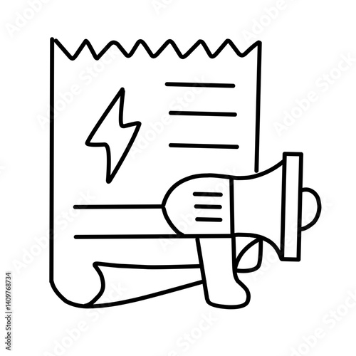 Vector set of news icons. Contains mass media icons