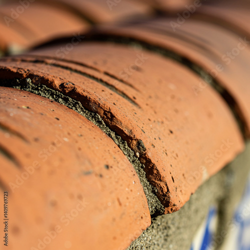 Close-up Detail of Curved T...