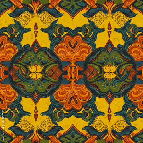 Ornate Abstract Pattern wit...