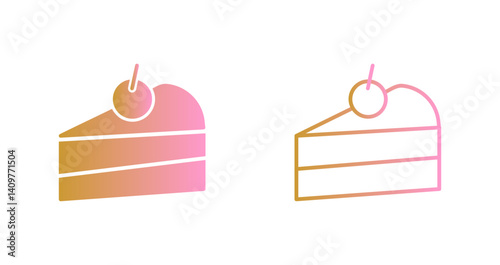 Cake Slice Icon Design