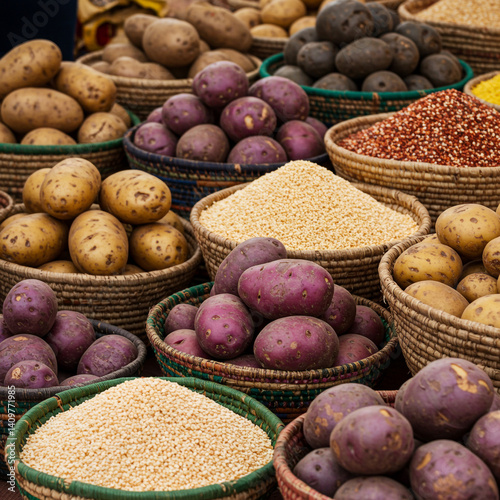 Variety of Potatoes, Quinoa...