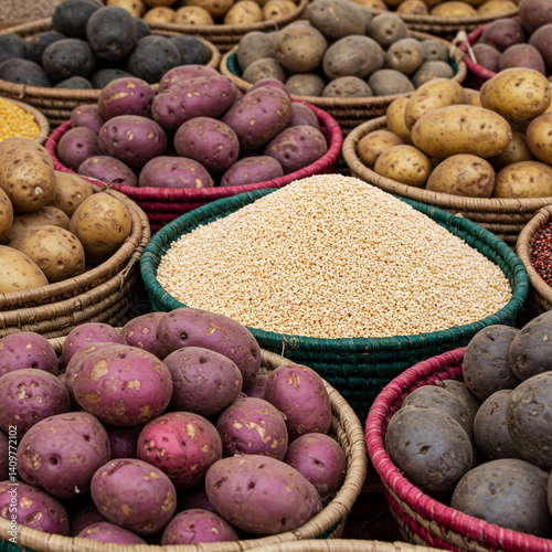 Assortment of Colorful Pota...