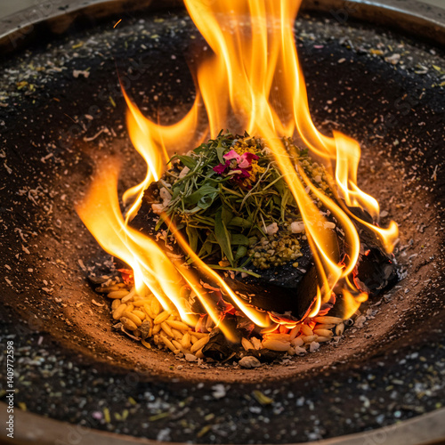 Leaves and Offerings Burnin...