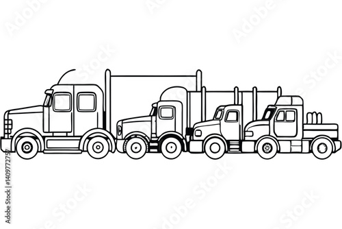 heavyhauler prime line art detailed mechanical artwork creation