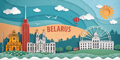 Wallpaper Mural Minsk Belarus Skyline – Modern European Cityscape  Torontodigital.ca
