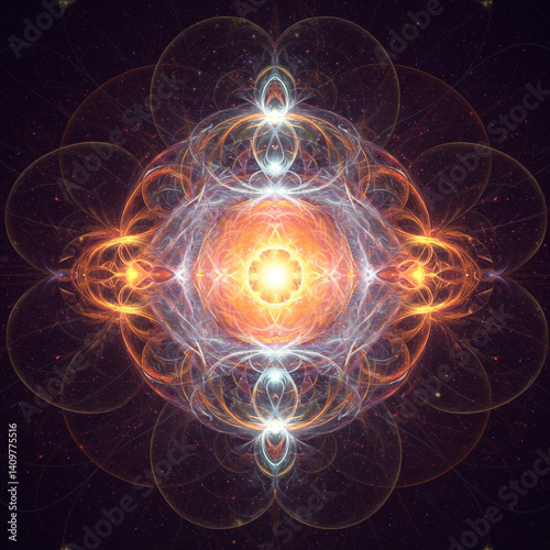 Abstract Cosmic Spiritual M...