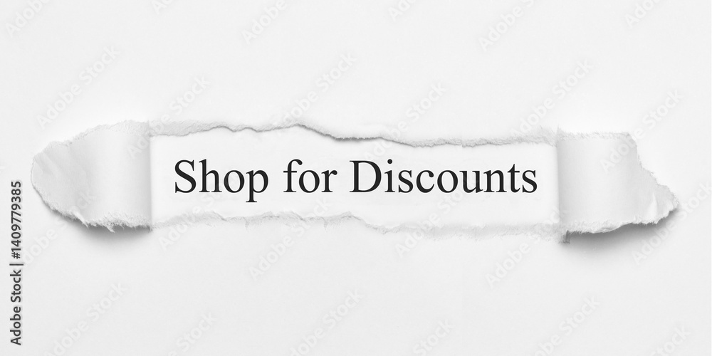 Obraz premium Shop for Discounts 