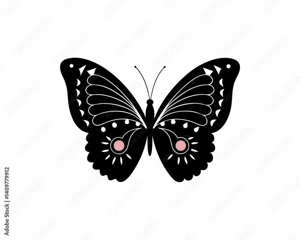 creative Silhouette butterfly Icon Vector Illustration creative Silhouette butterfly Icon Vector Illustration