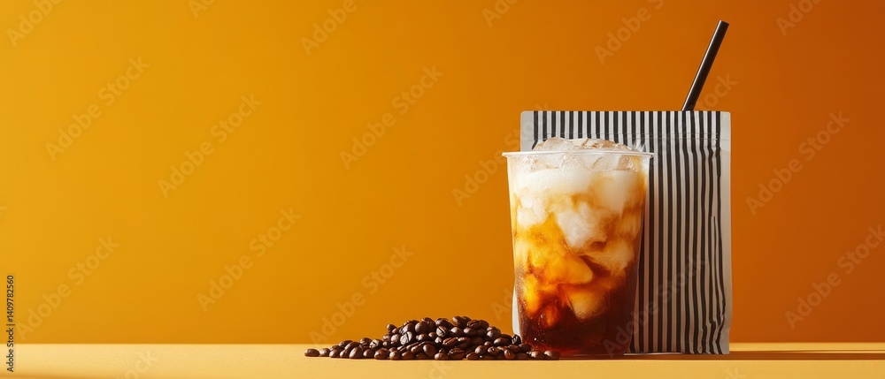 Modern Coffee Vibes with Stylish White Pouch