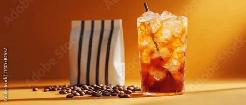 Modern Coffee Vibes with Stylish White Pouch