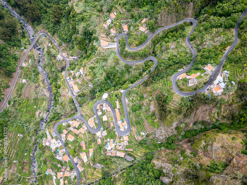 Obraz na płótnie Valley of the Nuns, Madeira Island, Portugal w salonie