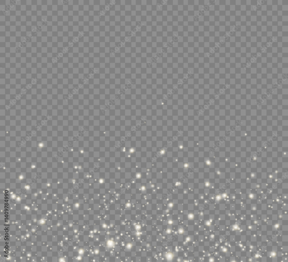 Dust sparks and stars shine with a special light. Christmas light effect. Glittering particles of magic dust.Vector sparkles on a transparent background. Dust sparks and stars shine with a special light. Christmas light effect. Glittering particles of magic dust.Vector sparkles on a transparent background.