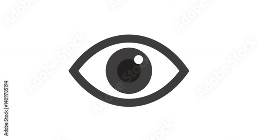 Eye icon graphic design element