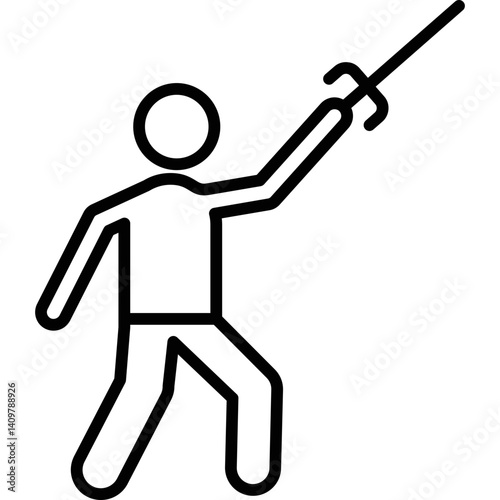 Fencing Icon Vector Element