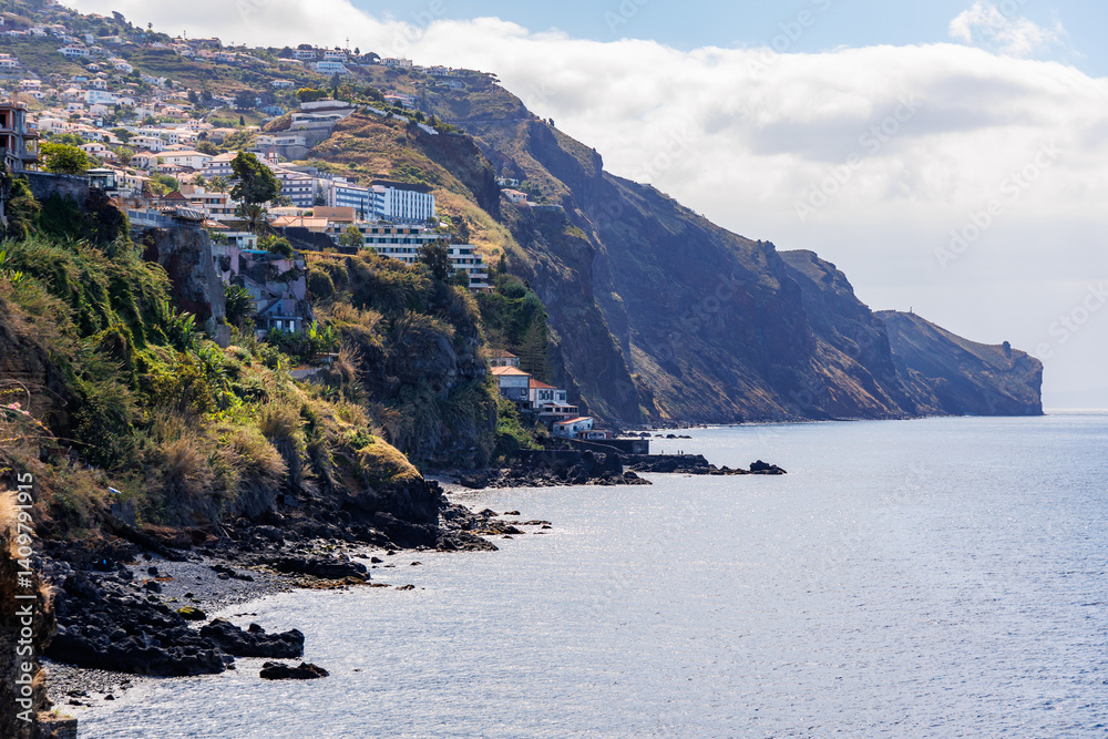 View from Socorro Viewpoint in Funchal city, capital of Madeira Island, Portugal