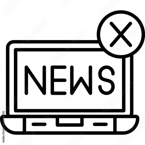 Fake News Icon Vector Element