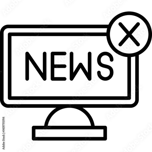 Fake News Icon Vector Element