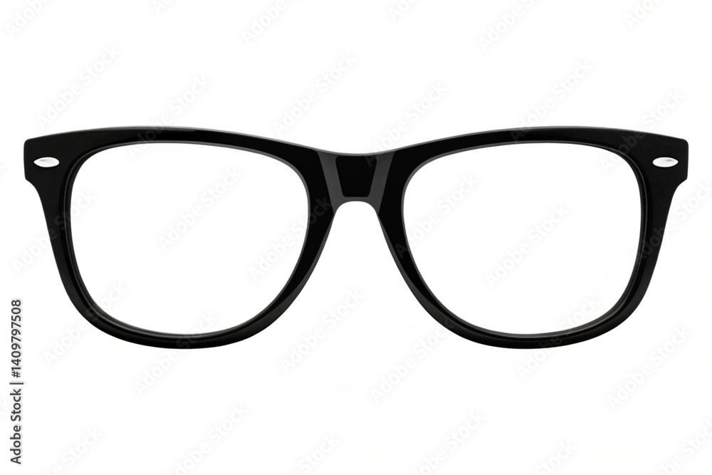 Black and White Glasses Icon in Minimal Style for Vision and Eyewear Use Black and White Glasses Icon in Minimal Style for Vision and Eyewear Use
