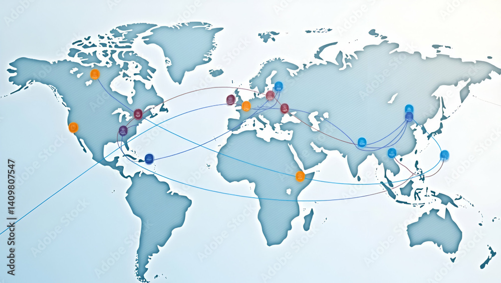 Naklejka premium Innovative Visualization Tool for Mapping Customer Pathways and Touchpoints in Photo Stock Concept: Enhancing Service Delivery and Retention Strategies