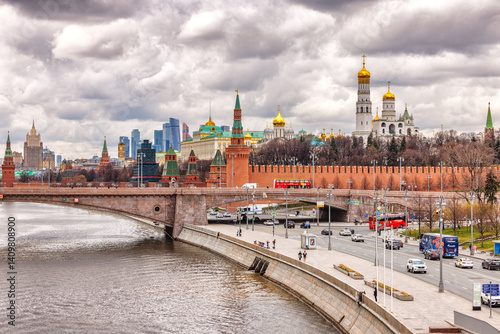Moscow Kremlin and Moscow river