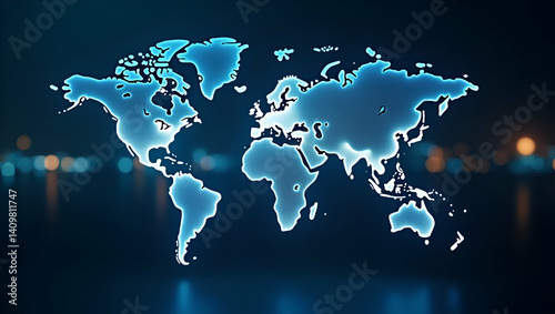 Examine future of globalization trends forecasting emerging market integration technological disruption cultural shifts and international policy reforms shaping tomorrow global economy in  Photo Stock