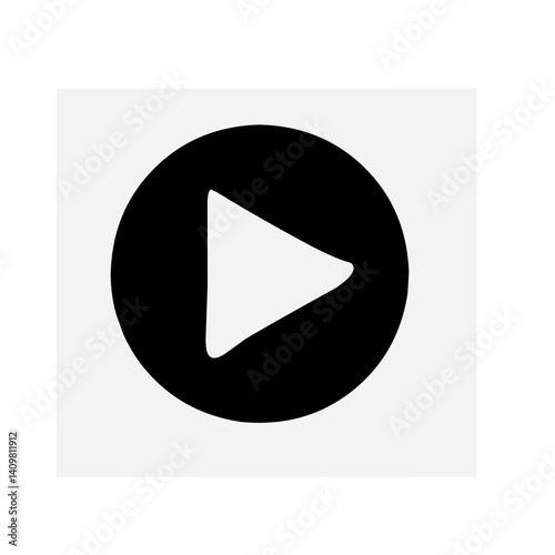 Play button icon vector se