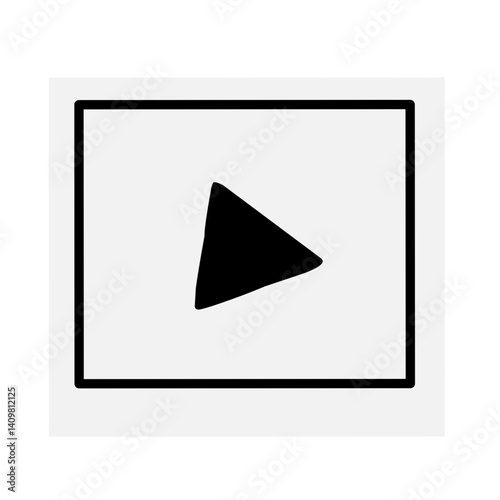 Play button icon vector se