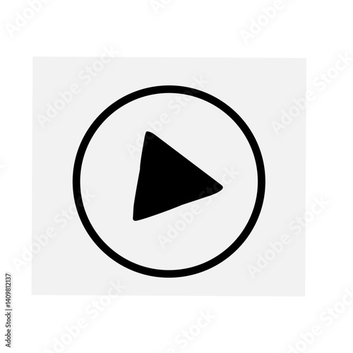 Play button icon vector se