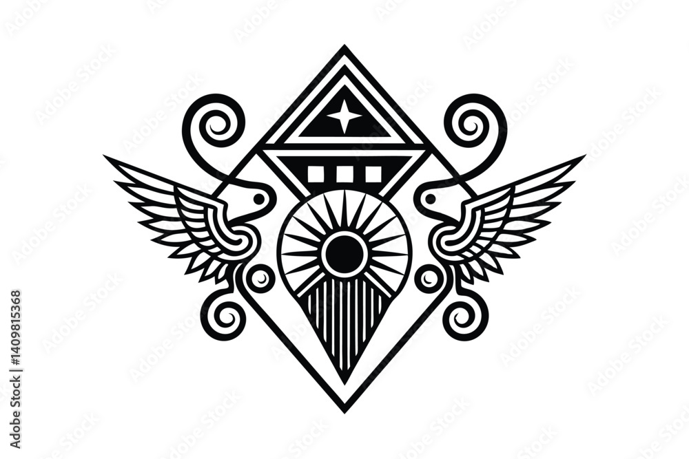 Fototapeta premium Minimalist Greek Signs – Tattoo & Design Pack