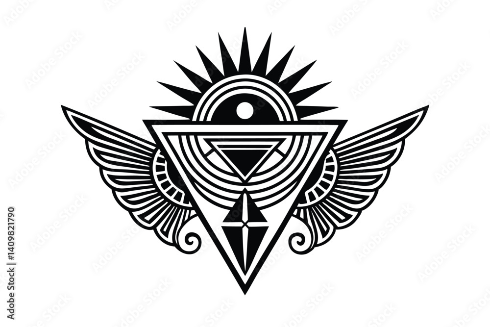 Fototapeta premium Minimalist Greek Signs – Tattoo & Design Pack