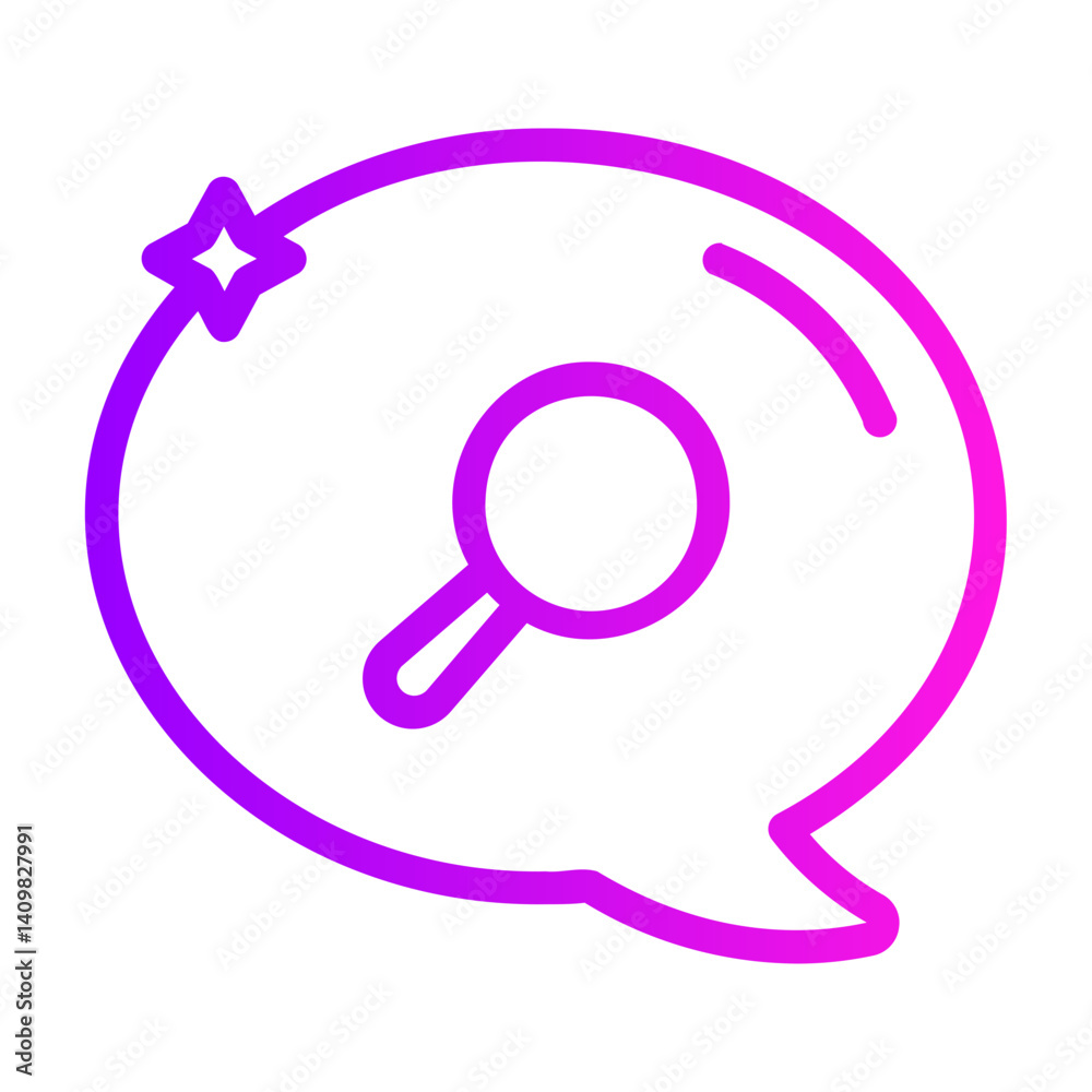 google talk Line Gradient Icon google talk Line Gradient Icon