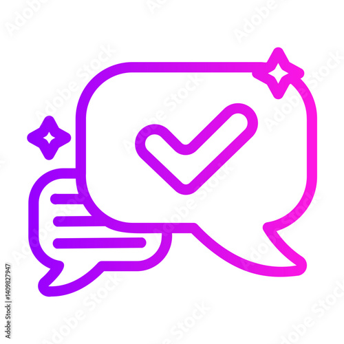 conversation Line Gradient Icon