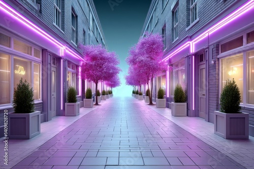 A neon-lit dystopian alley where a rogue hacker is uploading a public AI that redistributes wealth based on maximum happiness photo