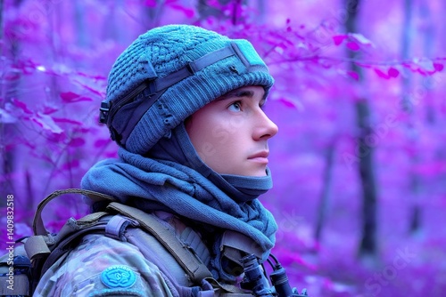 A soldier deciding to risk themselves to protect the unit