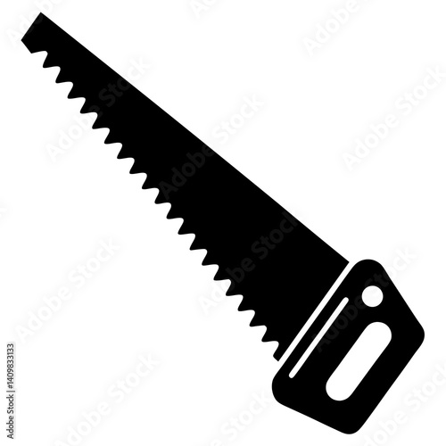 Handsaw vector on white background



