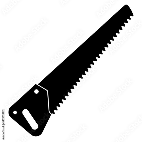 Handsaw vector on white background




