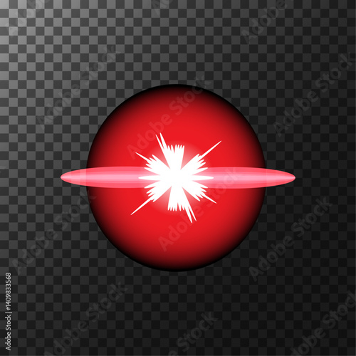 star with a blue glow and rays, halo 11.ai