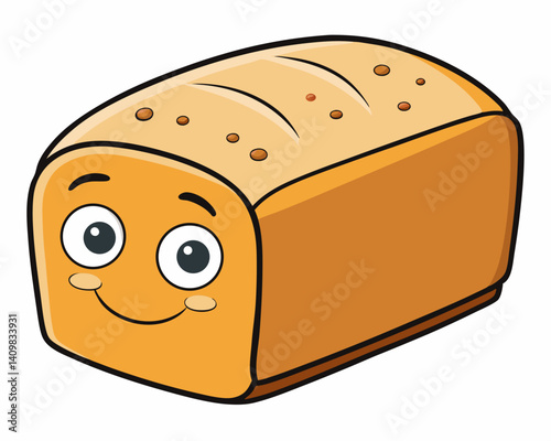 Loaf of bread isolated
