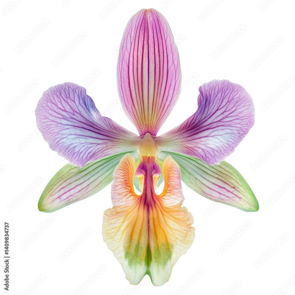Naklejka premium PNG A orchid flower petals photography botanical.