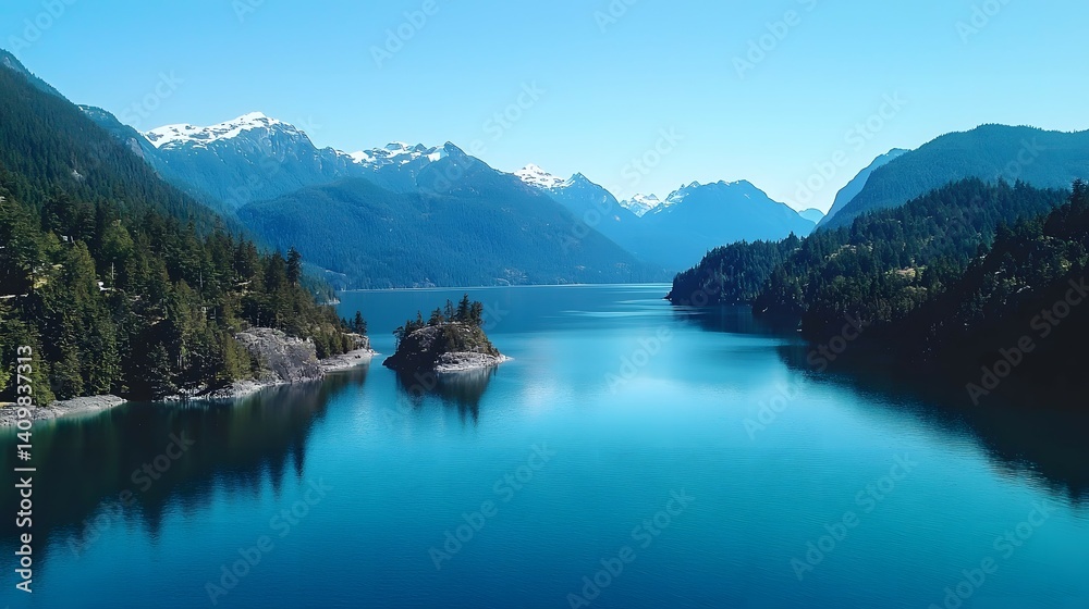 Fototapeta premium Turquoise Waters of Joffre Lake in British Columbia, Canada
