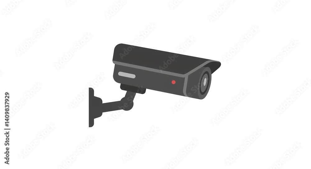 Security camera illustration graphic Security camera illustration graphic