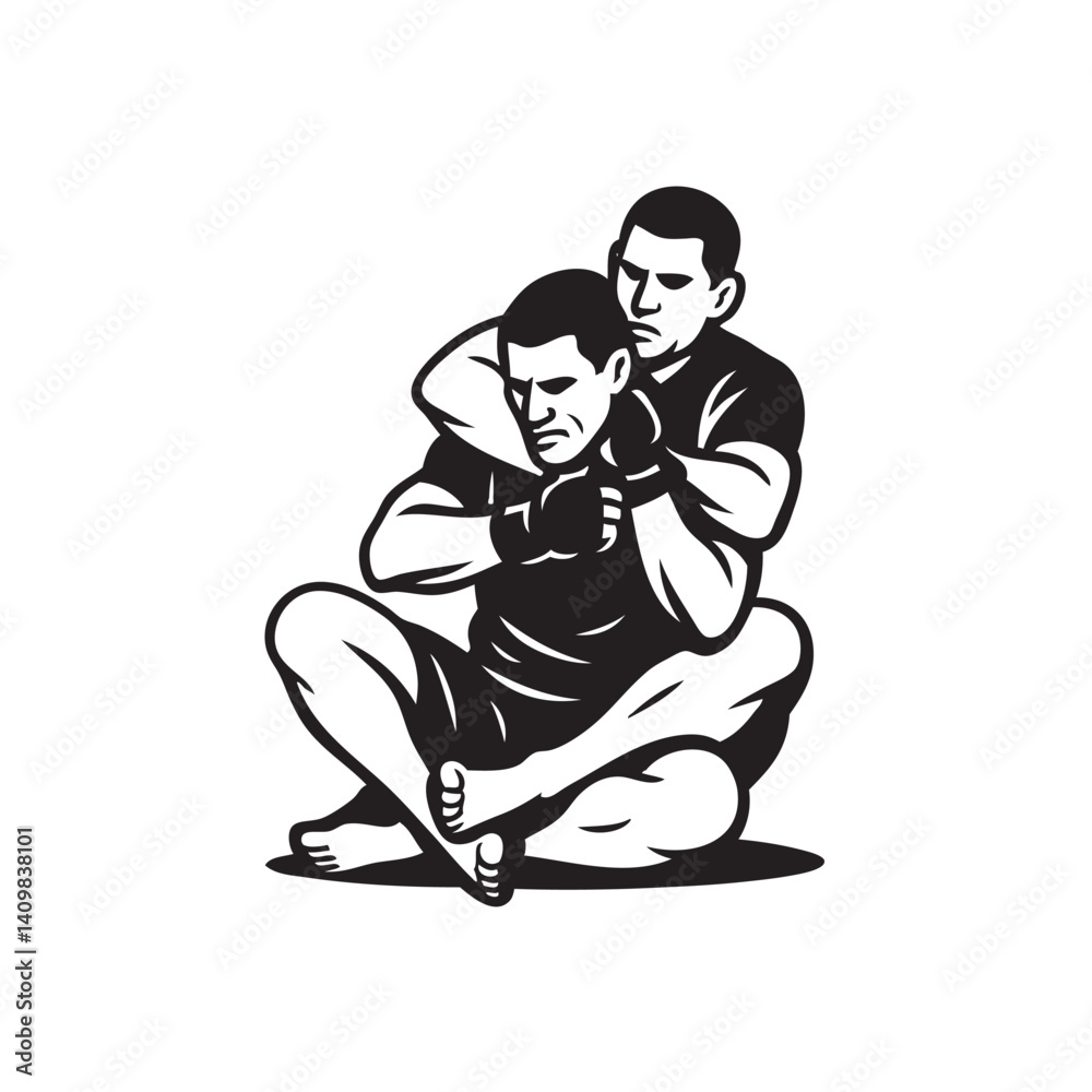 Fototapeta premium RNC choke Mix Martial Art