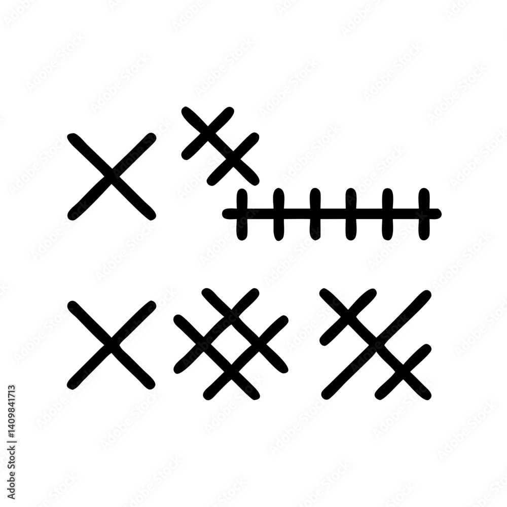 Abstract black line art geometric shapes on white background Abstract black line art geometric shapes on white background