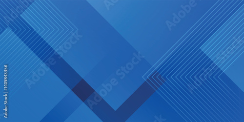 Abstract blue background. Geometric triangle background.
